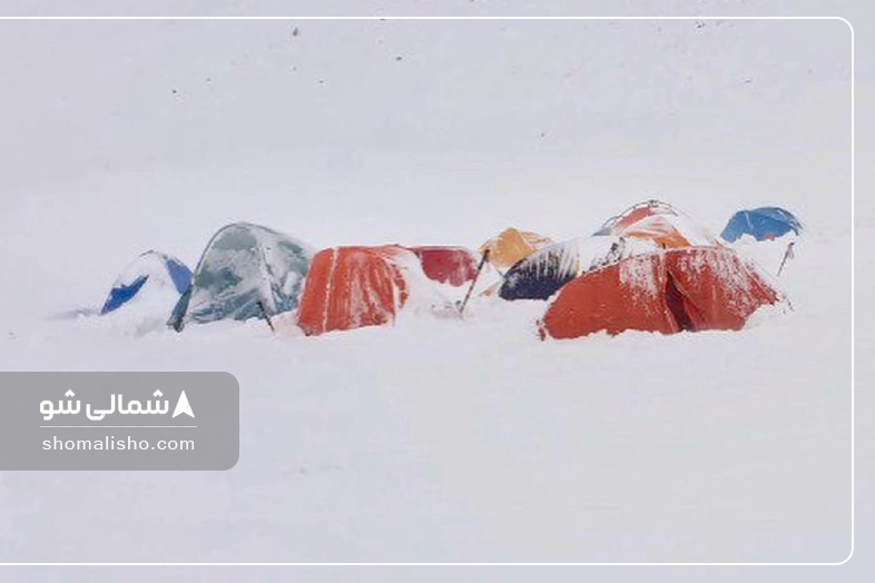 صعود به سماموس در برف