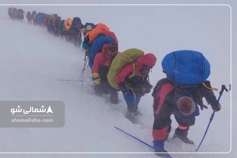 مسیر صعود به قله سماموس